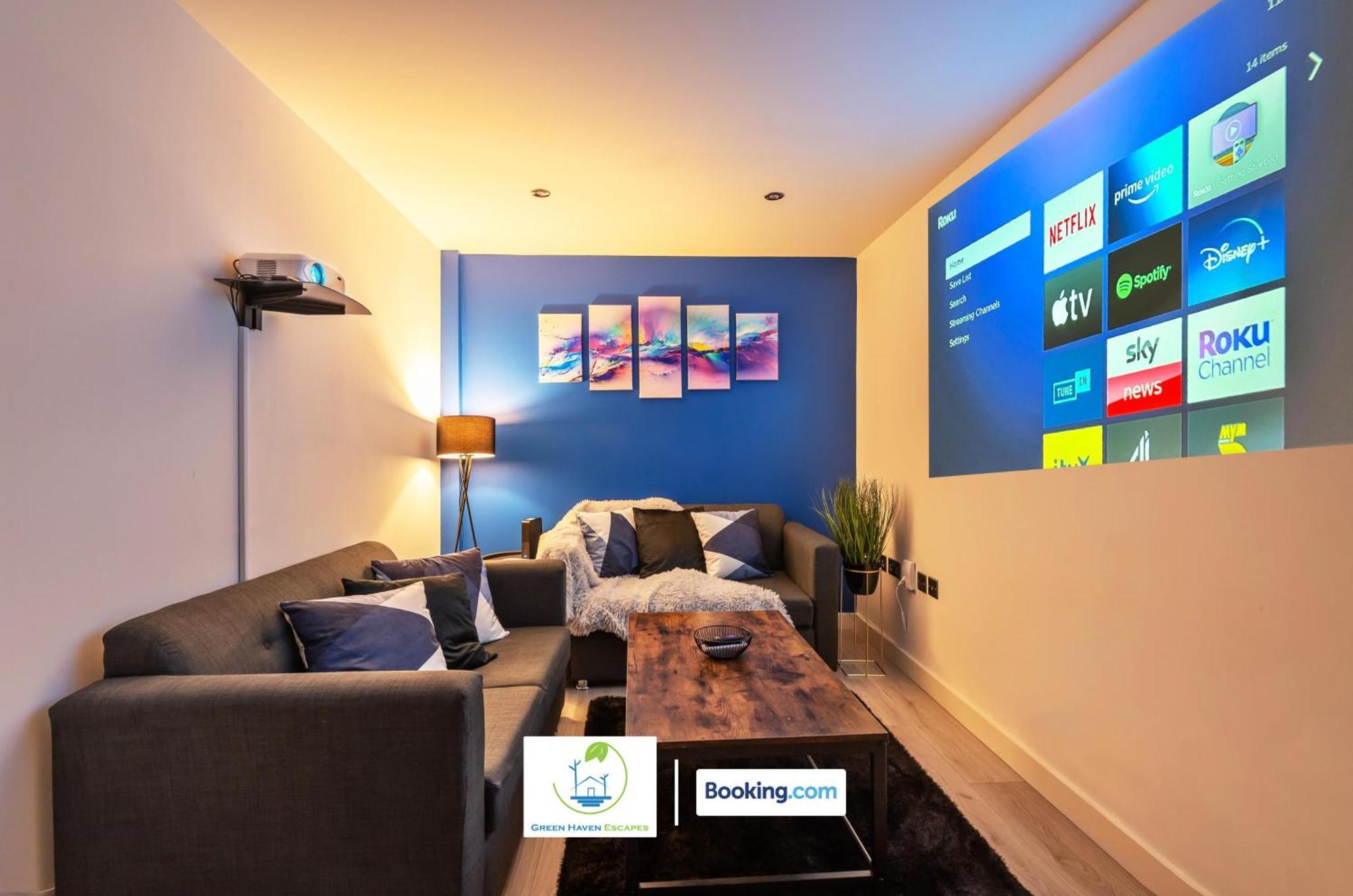 Spacious 1 Bedroom Apartment With 4K Cinema Experience By Green Haven Escapes In Bradford Bradford  Exterior photo
